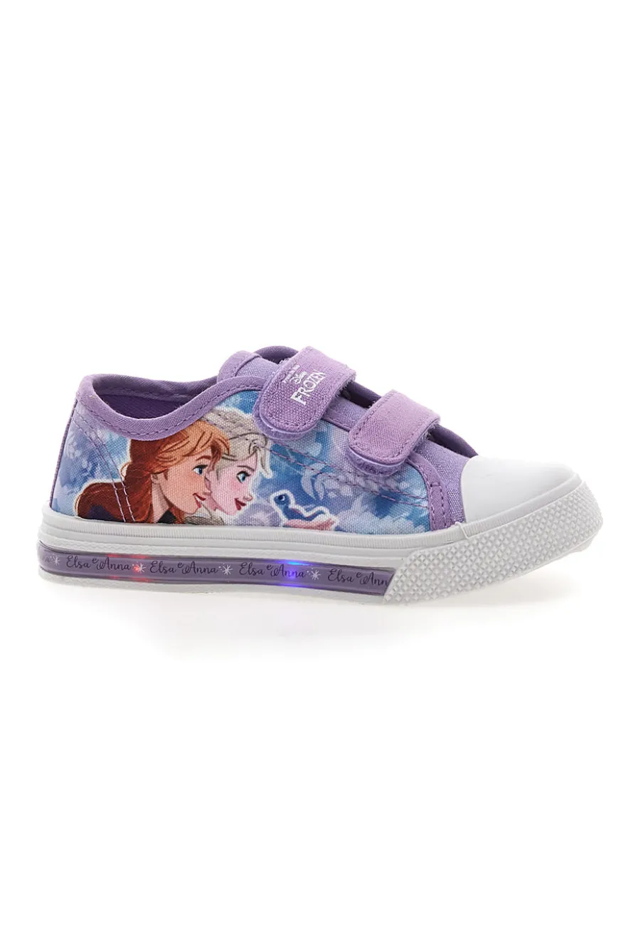Sneakers Lilla con Luci e Stampa di Elsa e Anna DISNEY FROZEN D34310593T