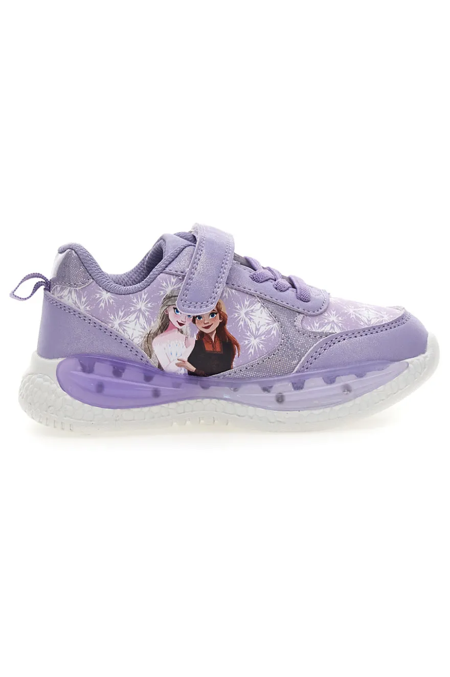 Sneakers lilla con luci Frozen D13069MC