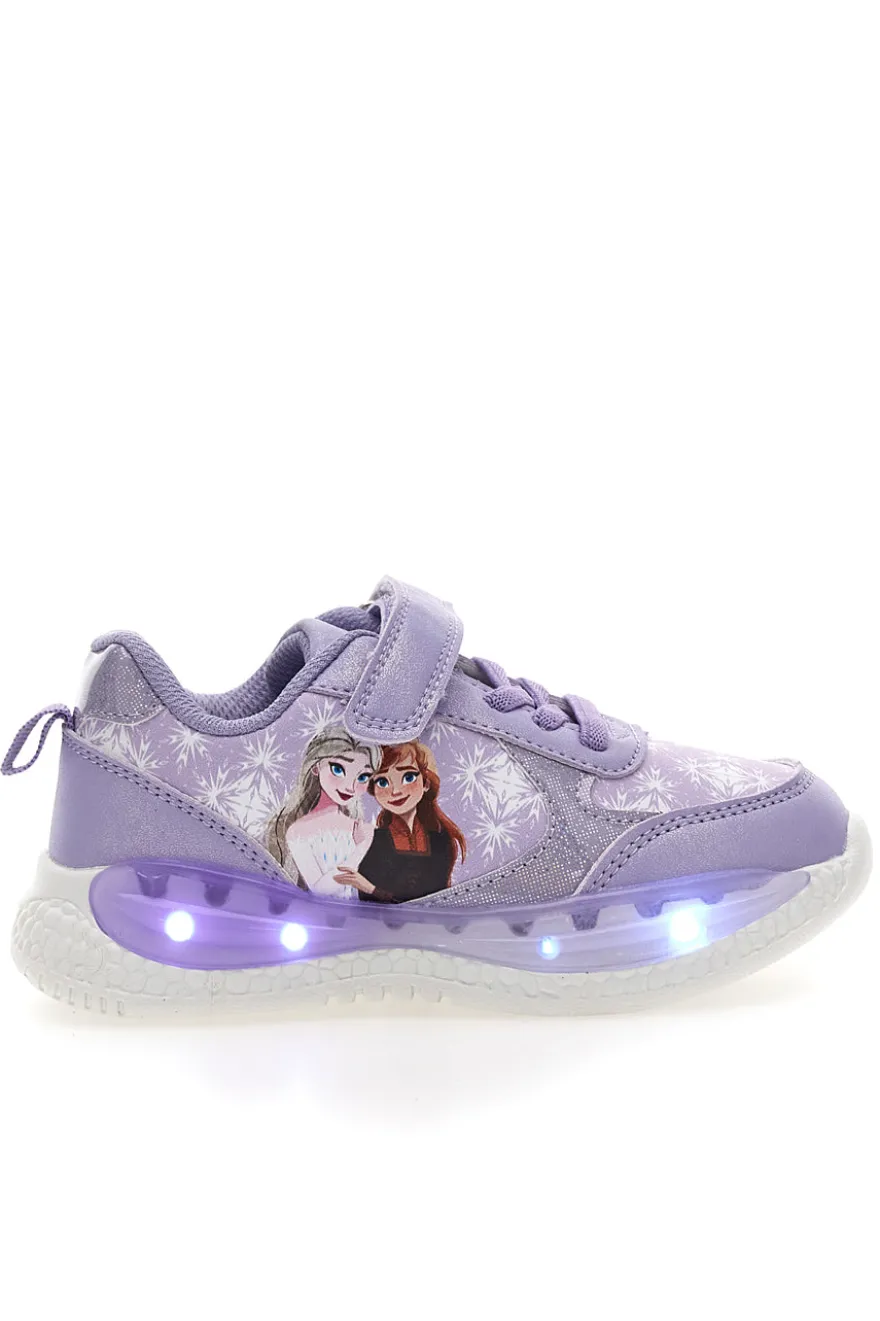 Sneakers lilla con luci Frozen D13069MC