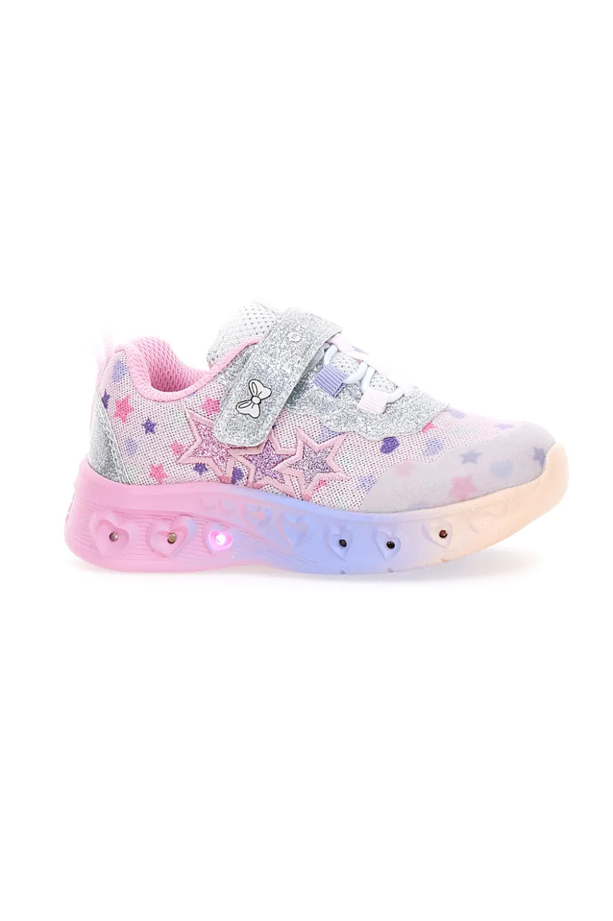 Sneakers luminose multicolor con stelle glitter Mkids MG25114