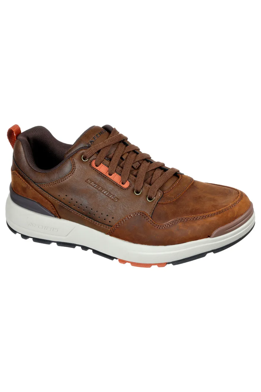 Sneakers marrone scuro in pelle Skechers Rozier Mancer