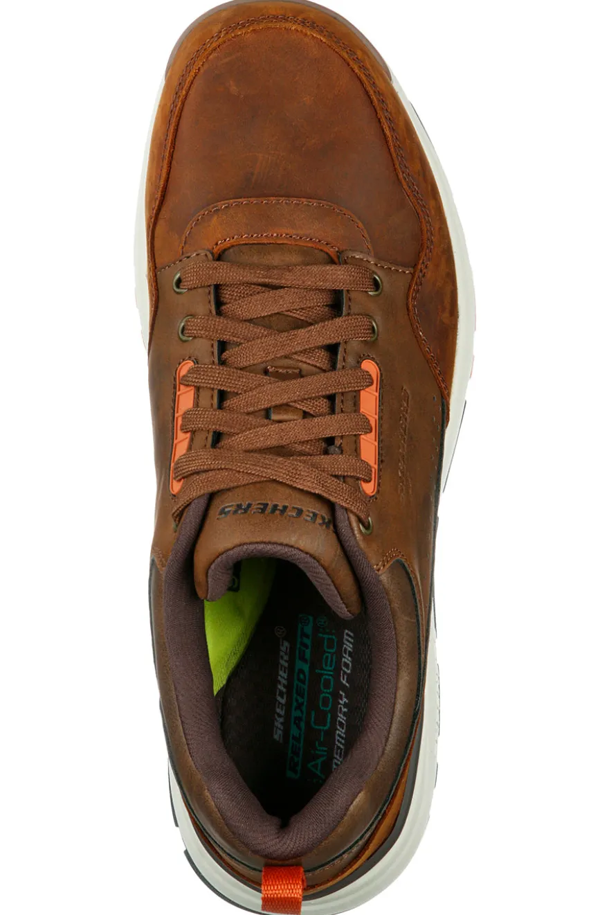 Sneakers marrone scuro in pelle Skechers Rozier Mancer