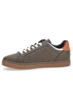 Sneakers marroni con dettagli arancio Beverly Hills Polo BHM525120