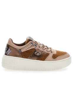 Sneakers Marroni Con Flatform Soprani Brescia