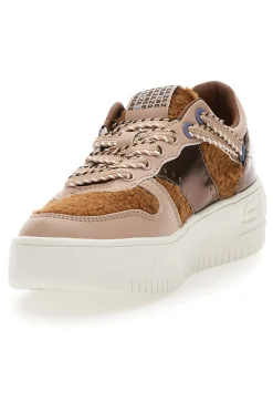 Sneakers Marroni Con Flatform Soprani Brescia