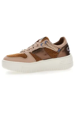 Sneakers Marroni Con Flatform Soprani Brescia