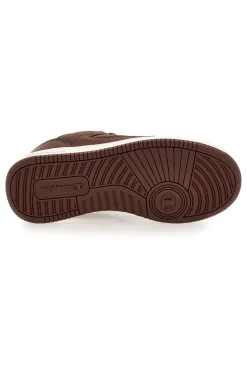 Sneakers marroni con logo arancione Champion RD18 LOW COMB B GS