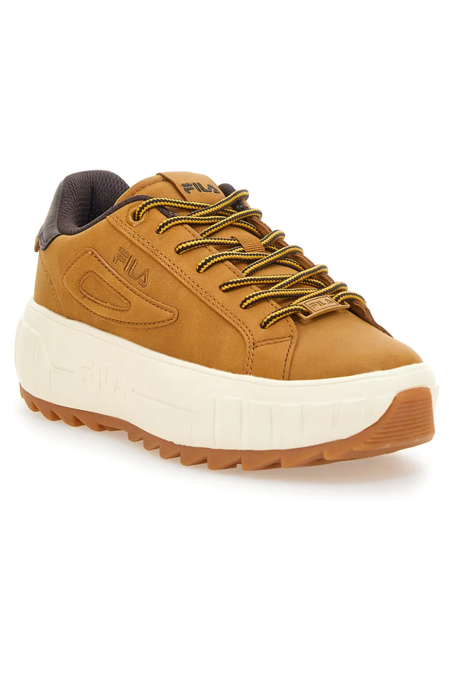 Sneakers marroni con suola alta dentellata Fila Sintra N WMN