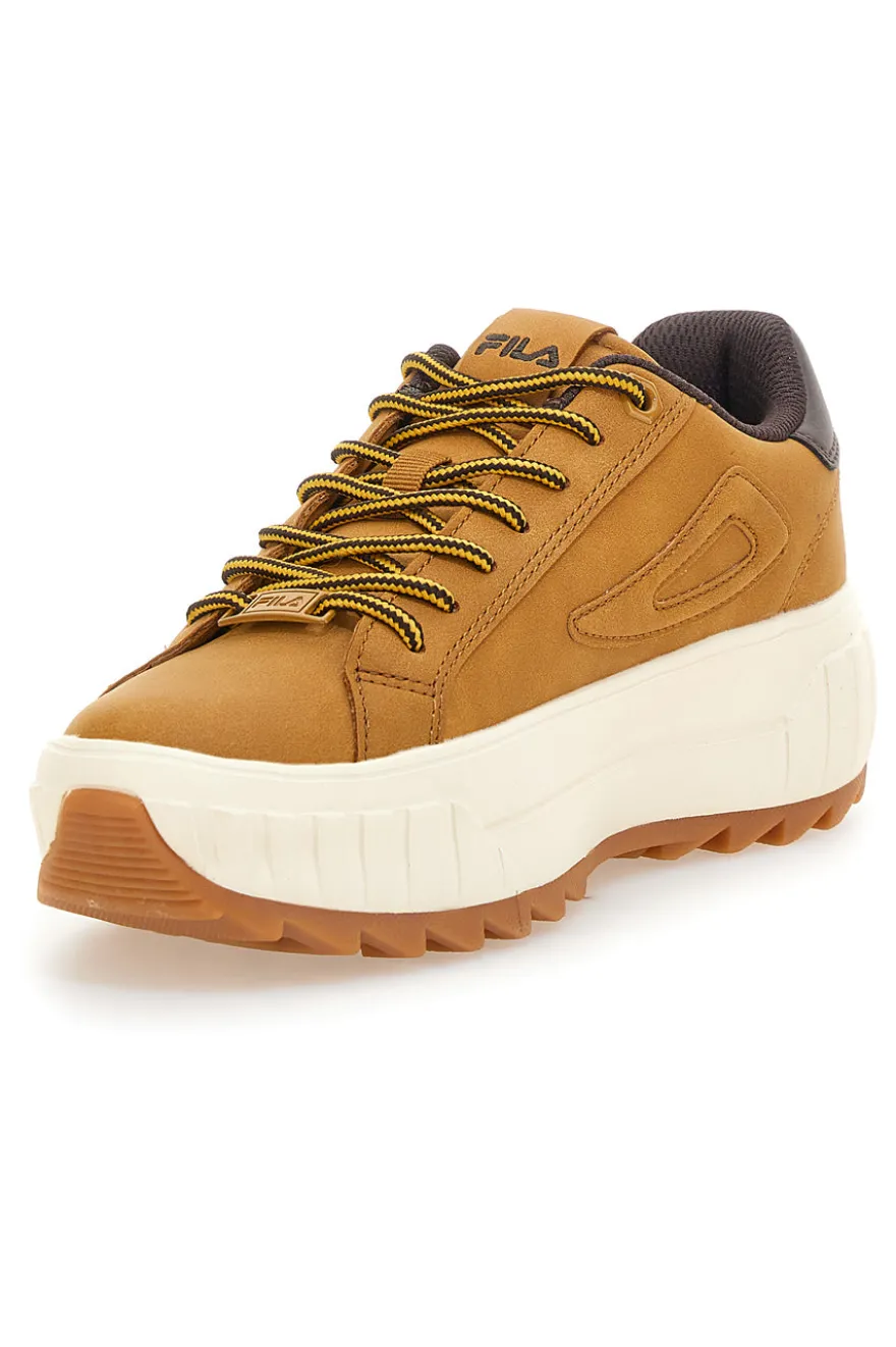 Sneakers marroni con suola alta dentellata Fila Sintra N WMN