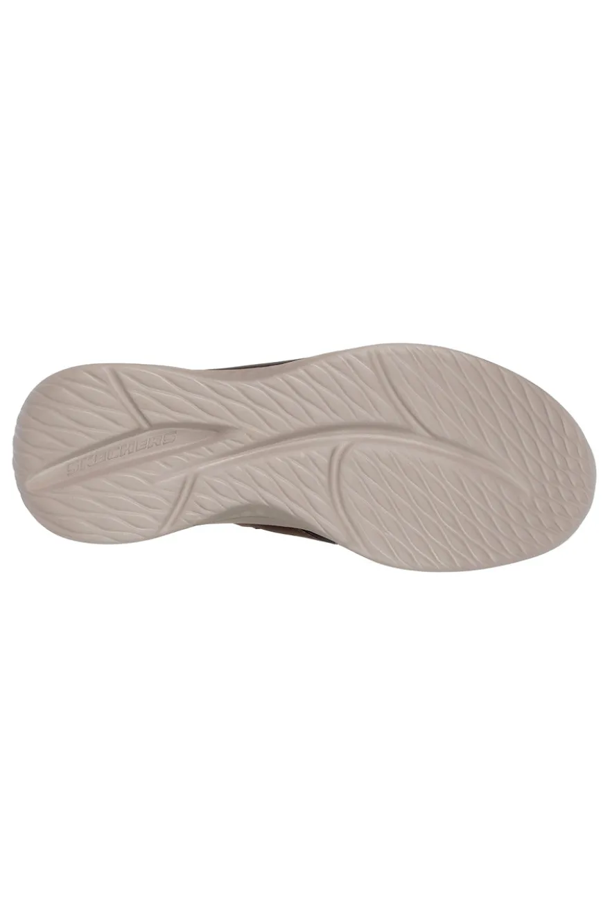Sneakers marroni con supporto Goga Mat e calzata Slip-ins Skechers Slade Macklin