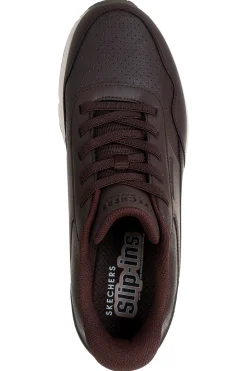 Sneakers marroni con tomaia in duraleather e Slip-ins Skechers Uno Banksia Luxe
