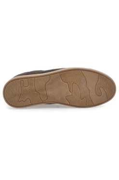 Sneakers marroni in camoscio con suola a contrasto Ptr 3021