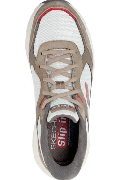 Sneakers marroni in mesh con Slip-ins e Air Cooled Memory Foam Skechers Edgeride Erlon