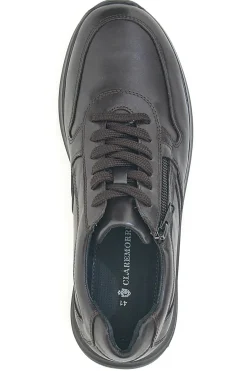 Sneakers marroni in pelle con zip laterale Claremorris 23066510