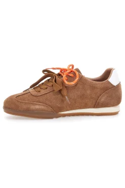 Sneakers marroni in vera pelle con doppi lacci Pittarello Capsule BT251278010