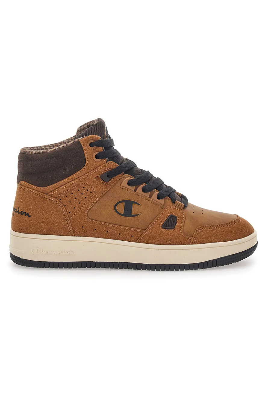 Sneakers Marroni Mid-Cut Champion Rebound Mid Winterized B Gs
