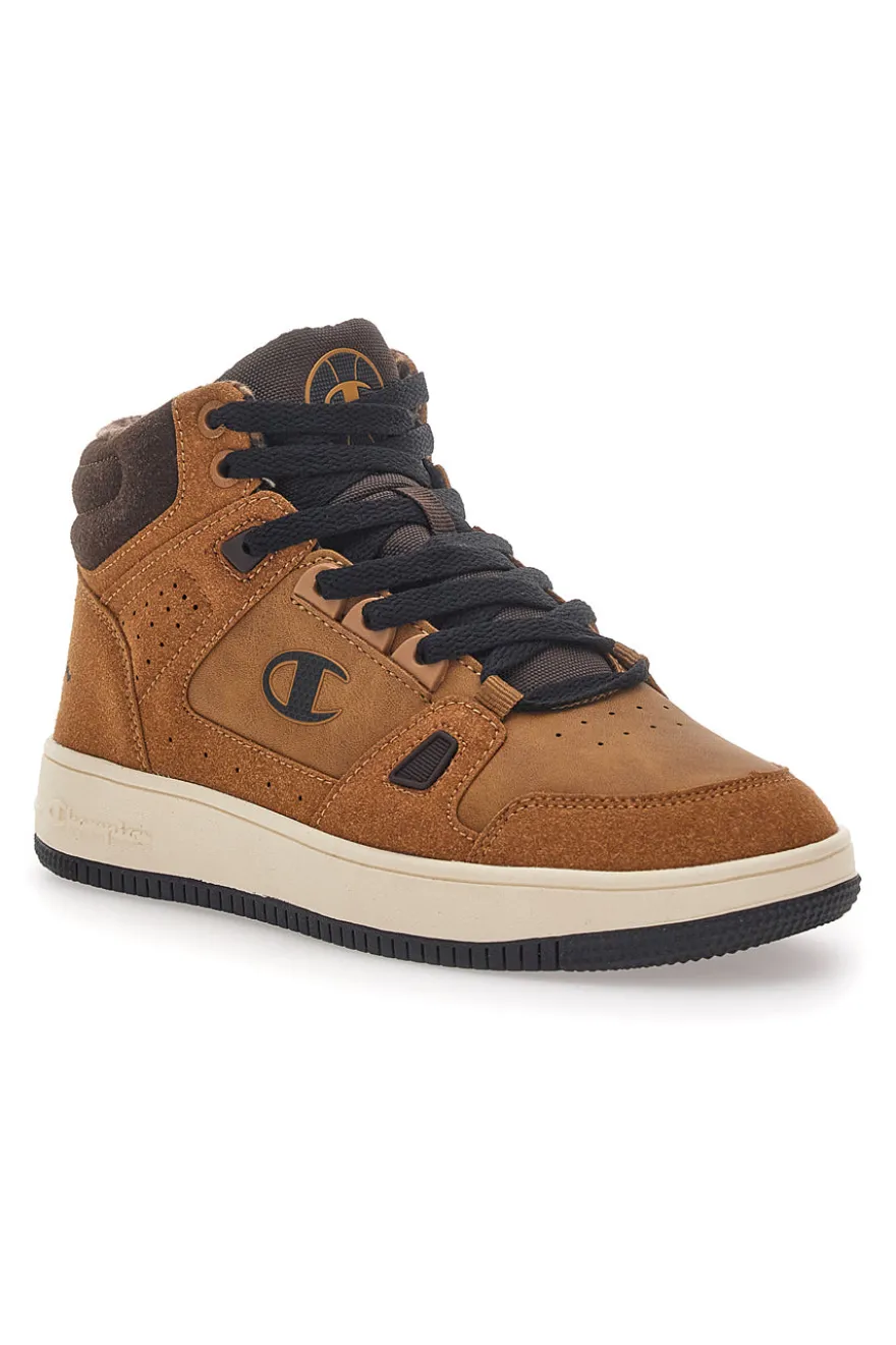 Sneakers Marroni Mid-Cut Champion Rebound Mid Winterized B Gs