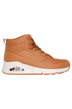 Sneakers Marroni Mid-Cut Skechers Uno Stand High