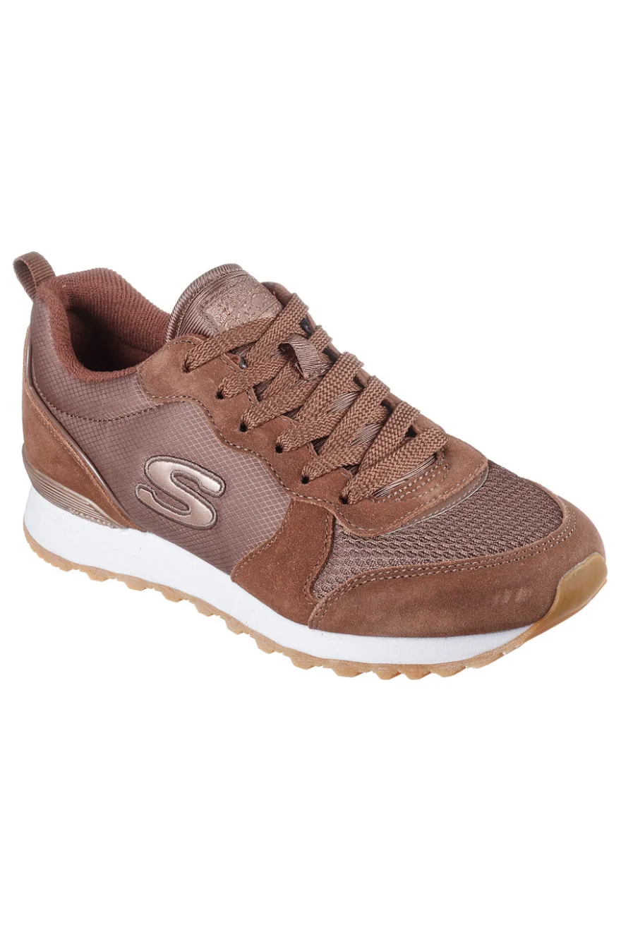 Sneakers Marroni Skechers OG 85 - Gold'n Gurl