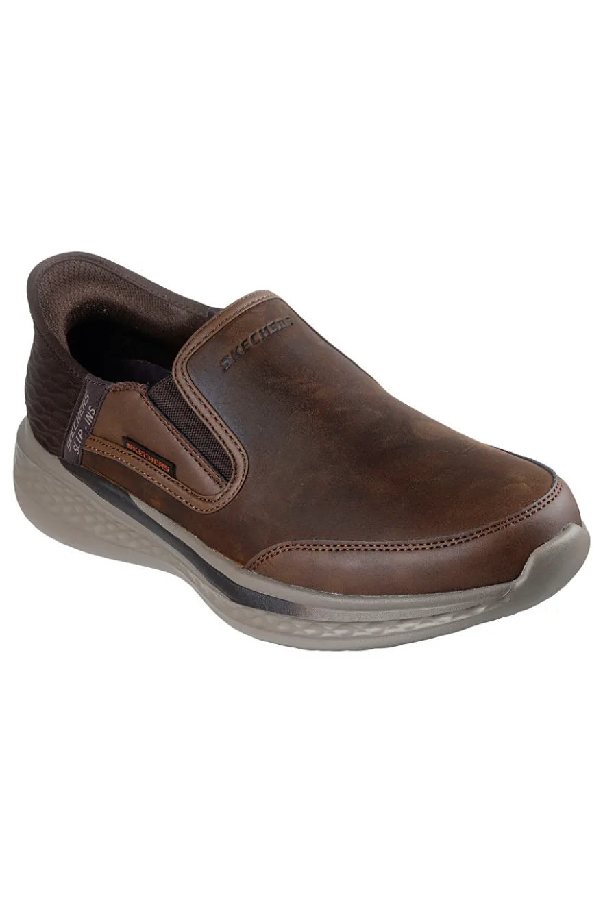 Sneakers marroni Slip-ins Skechers Slade - Cooper