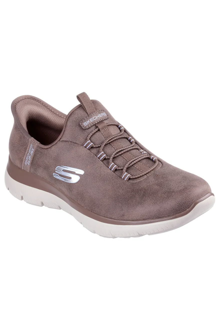 Sneakers marroni slip-on con Memory Foam Skechers SUMMITS UNKNOWN TRAIL