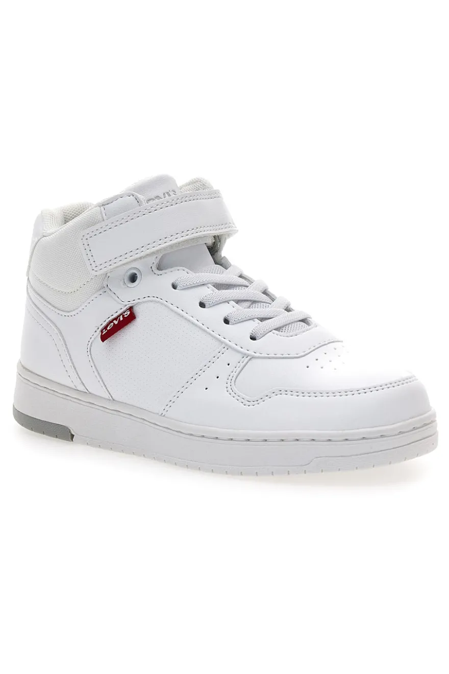 Sneakers mid bianche con strappo Levi's Kick Mid Se