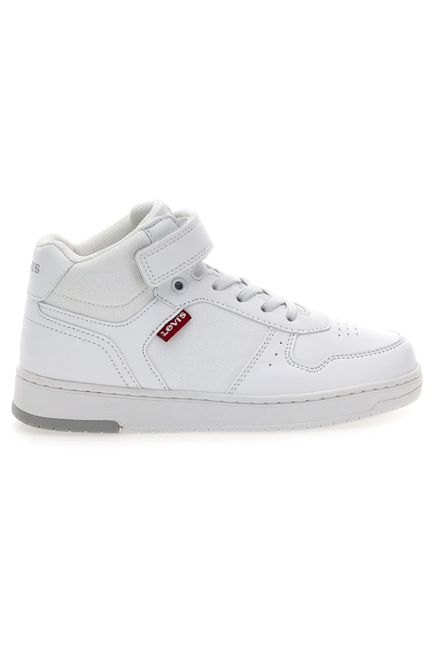 Sneakers mid bianche con strappo Levi's Kick Mid Se