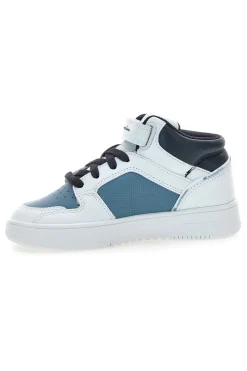 Sneakers mid bianche e blu con strappo Champion RD18 2 MID B PS