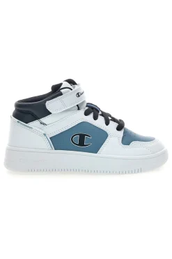 Sneakers mid bianche e blu con strappo Champion RD18 2 MID B PS