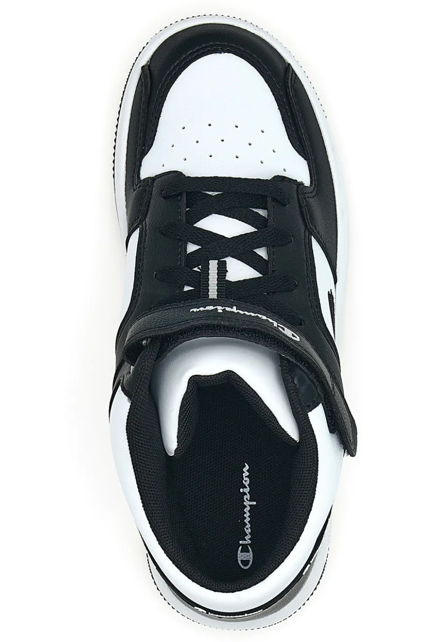 Sneakers mid bianche e nere con strappo Champion RD18 2 MID B PS