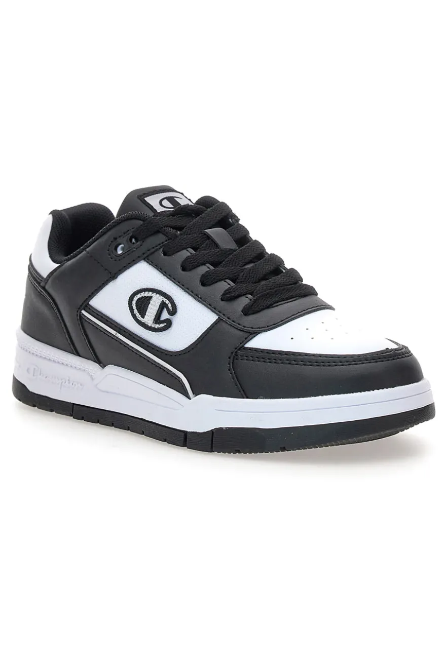 Sneakers mid bianche e nero con strappo Champion RD18 2 MID B PS
