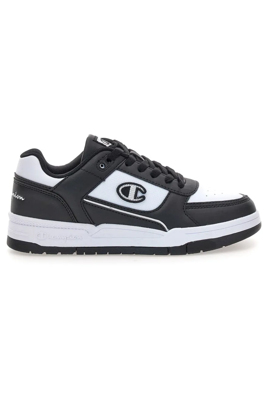 Sneakers mid bianche e nero con strappo Champion RD18 2 MID B PS