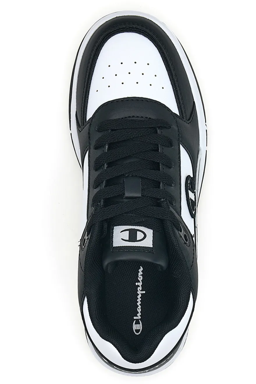 Sneakers mid bianche e nero con strappo Champion RD18 2 MID B PS