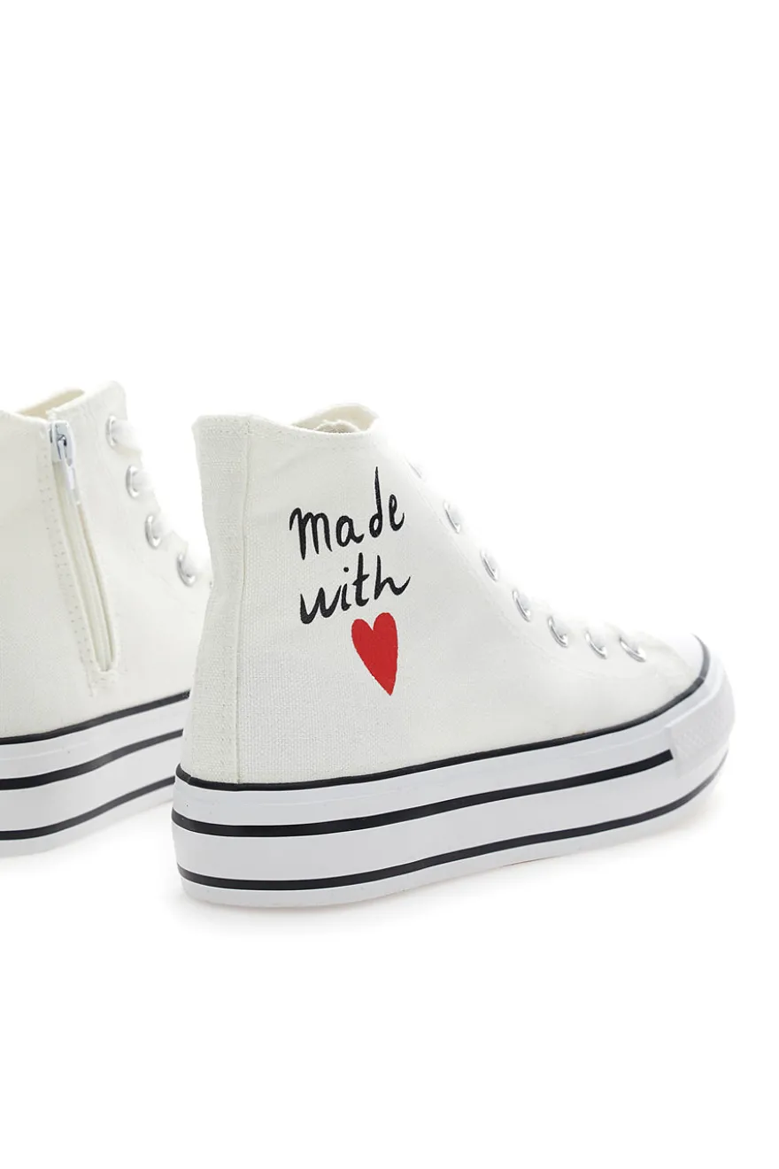 Sneakers Mid Cut Bianche Energy 112