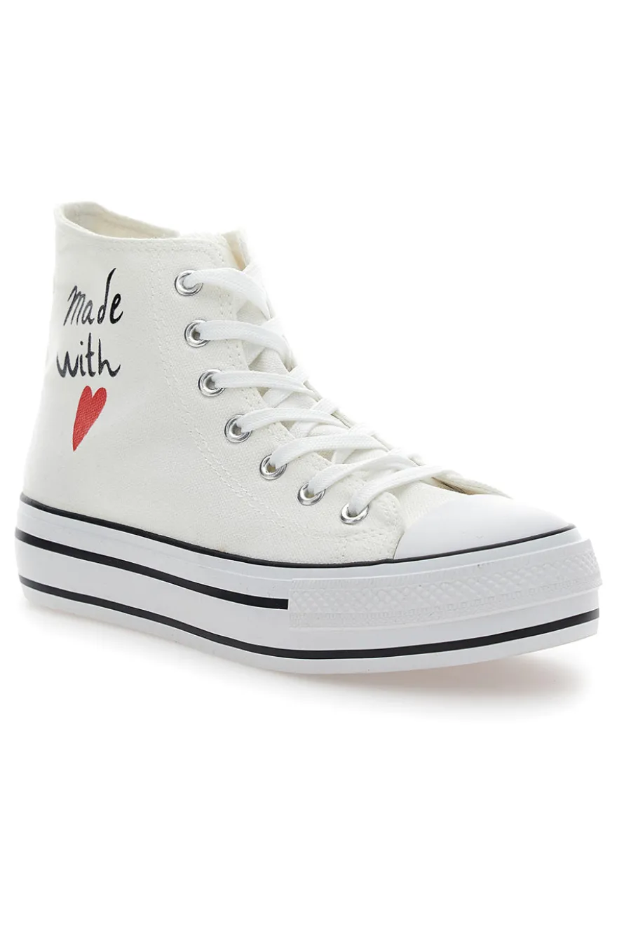 Sneakers Mid Cut Bianche Energy 112