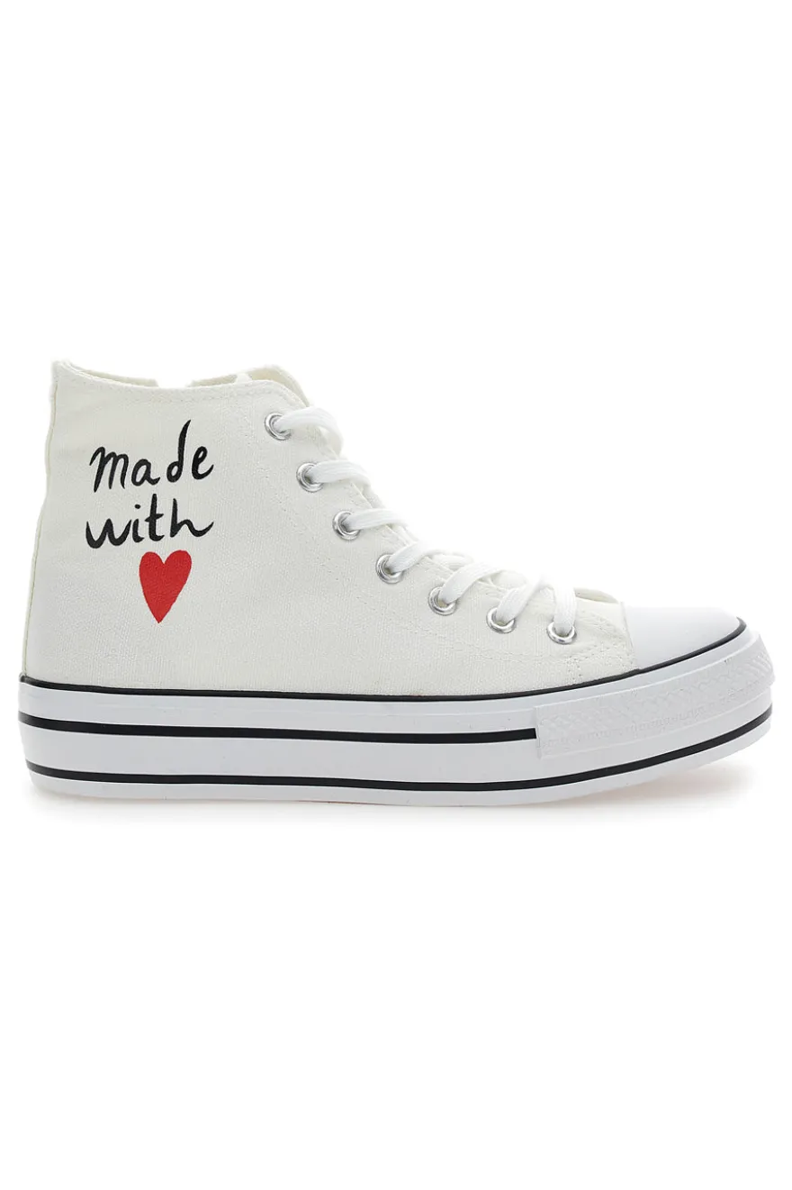 Sneakers Mid Cut Bianche Energy 112