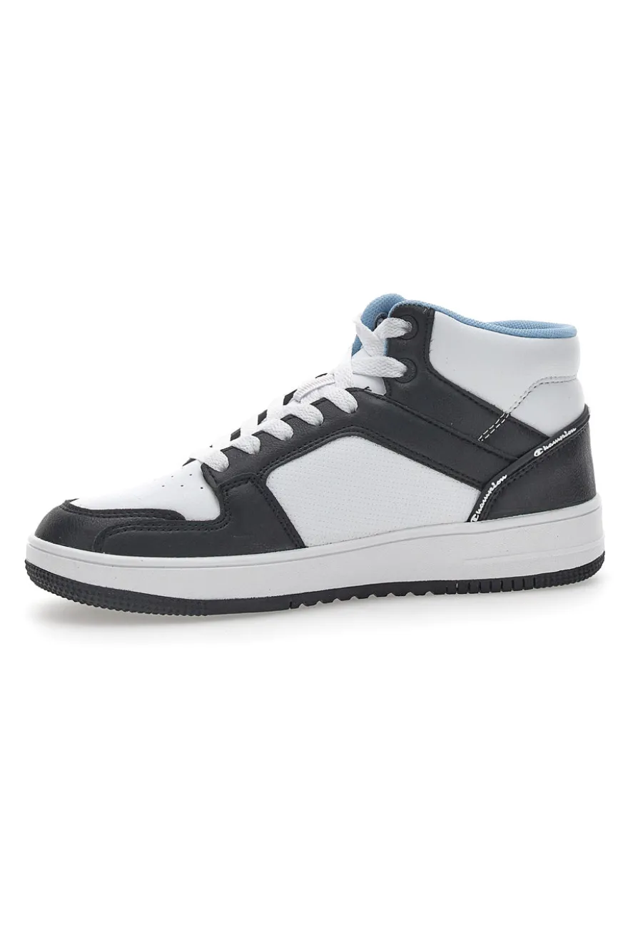 Sneakers Mid Cut Champion Rebound 2.0 Mid Bianche-Nere