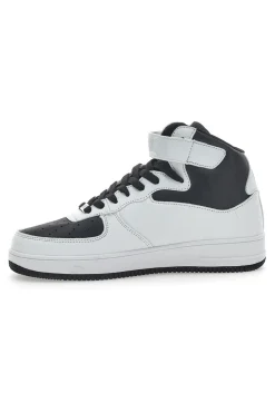 Sneakers Mid Cut Everlast 231714 Bianche-Nere