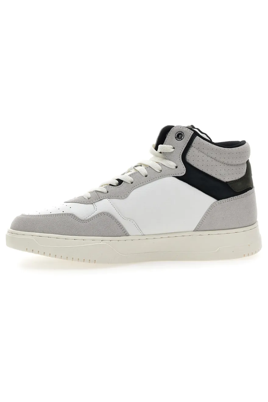 Sneakers Mid Cut Galveston Bianche