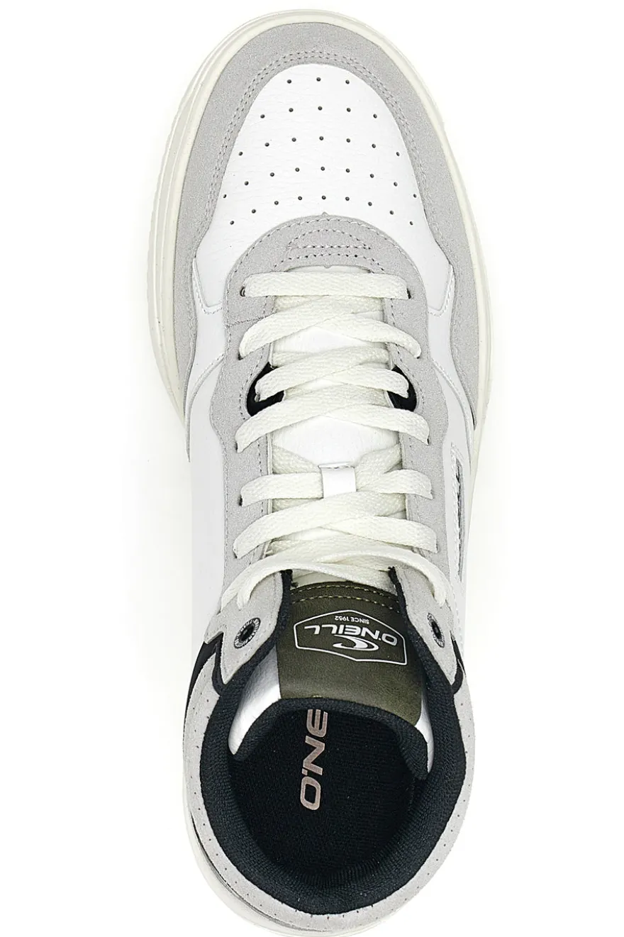 Sneakers Mid Cut Galveston Bianche