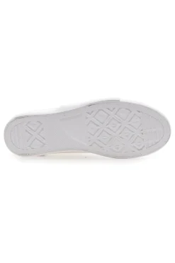 Sneakers Mid Cut in Tela Bianche Leone 41