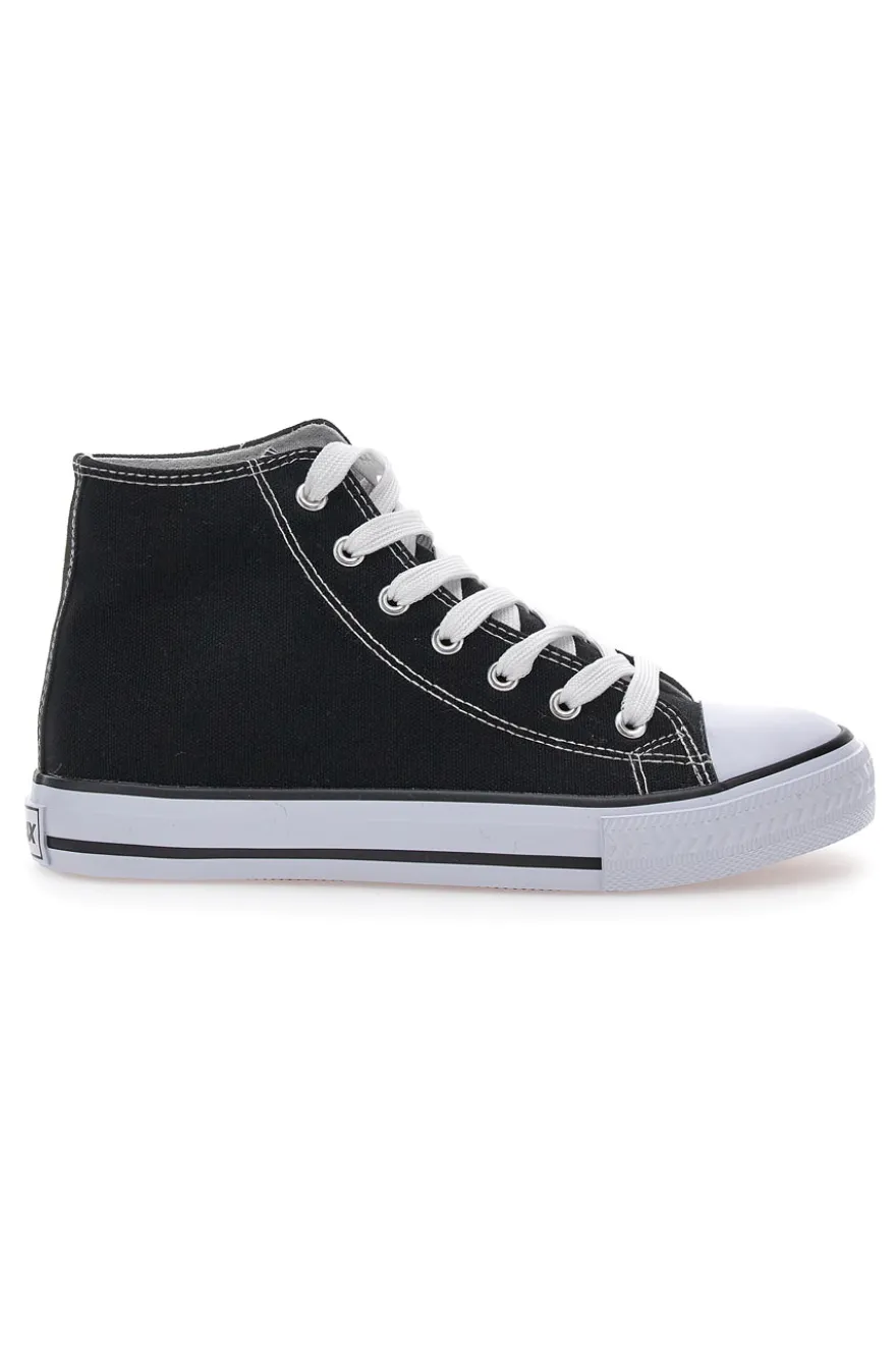 Sneakers Mid Cut Nere con Lacci W Max 5014