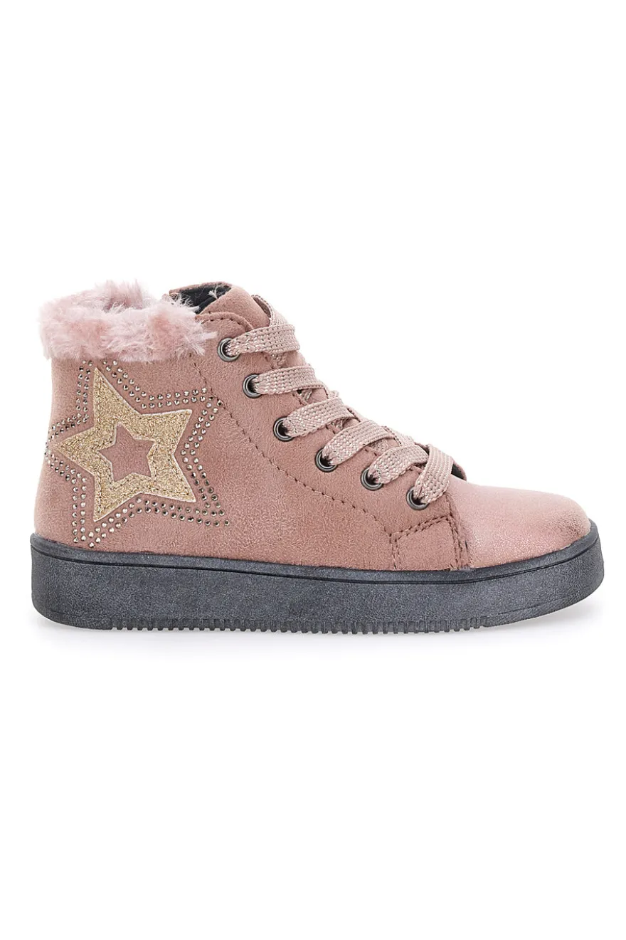 Sneakers Mid Cut Rosa Grazie 14220