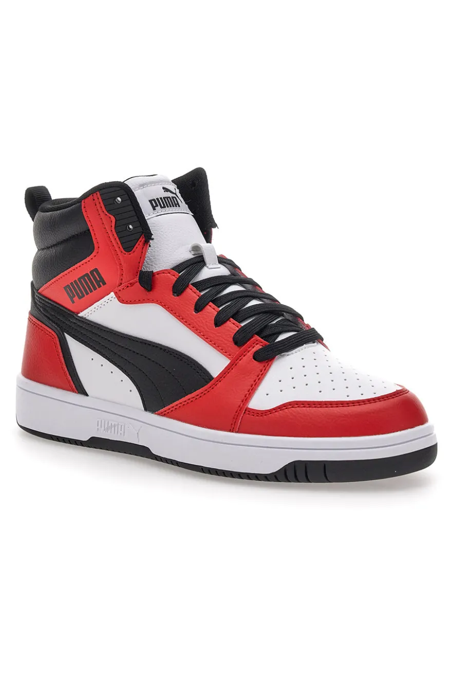 Sneakers Mid Cut Rosse e Nere Puma Rebound V6