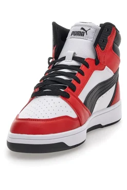 Sneakers Mid Cut Rosse e Nere Puma Rebound V6
