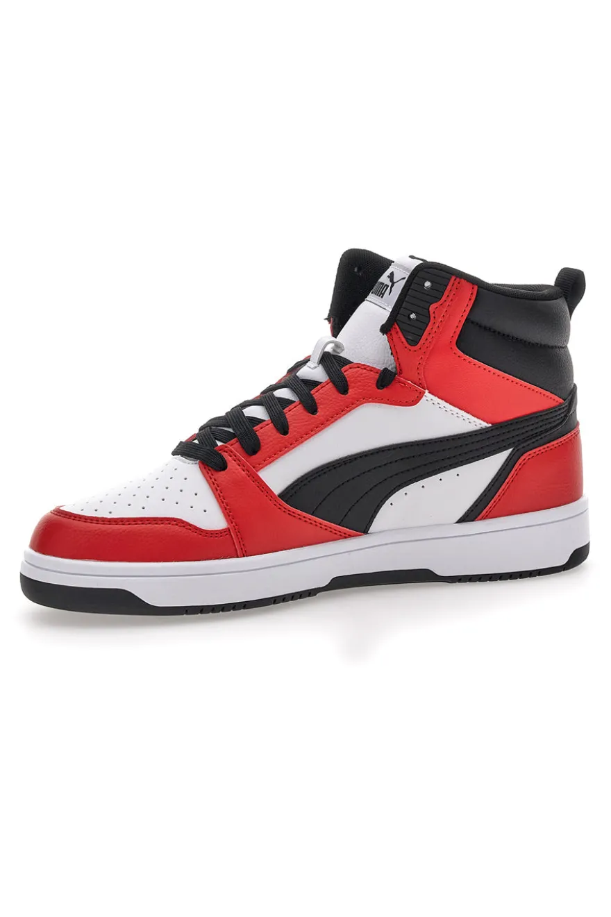 Sneakers Mid Cut Rosse e Nere Puma Rebound V6