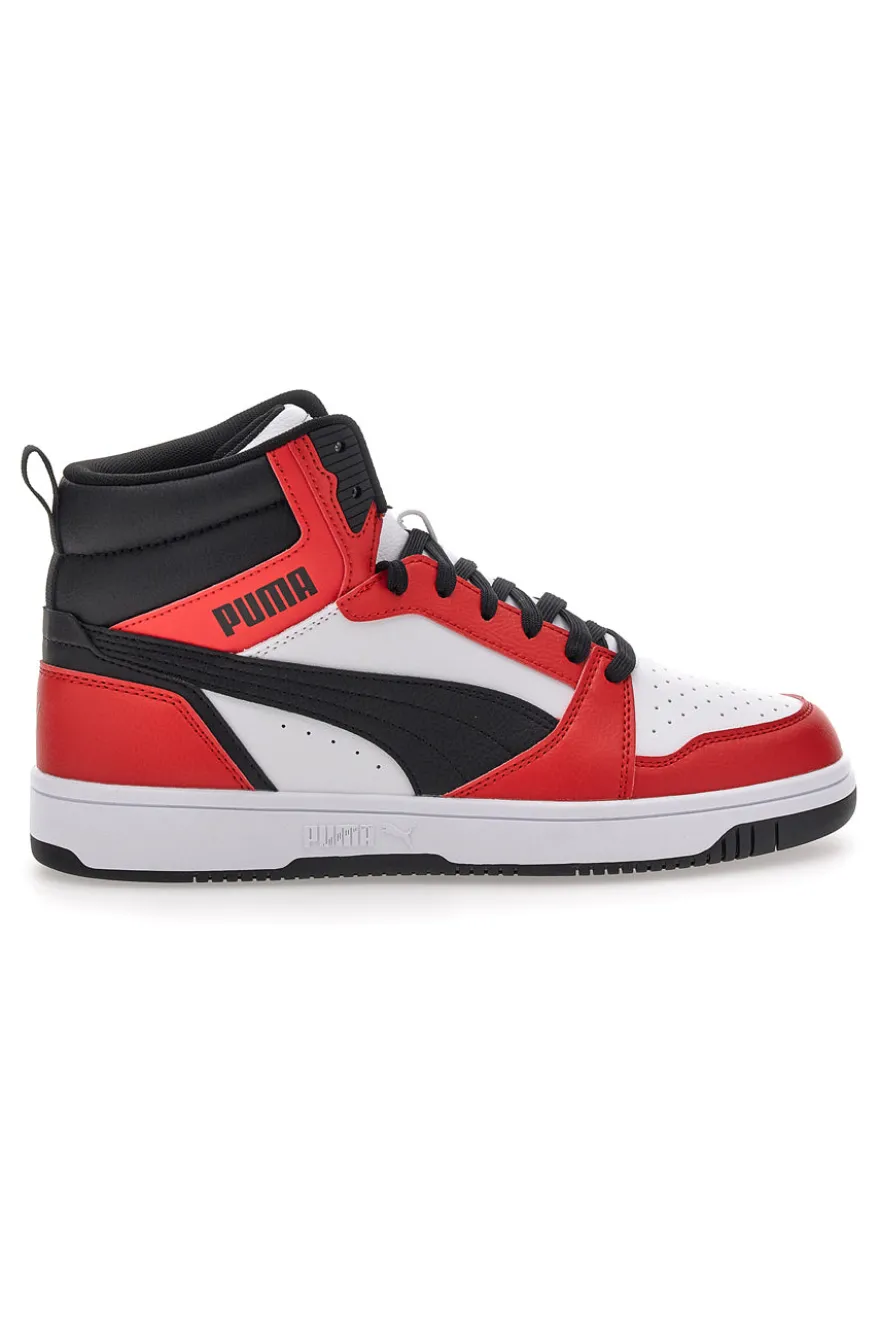 Sneakers Mid Cut Rosse e Nere Puma Rebound V6