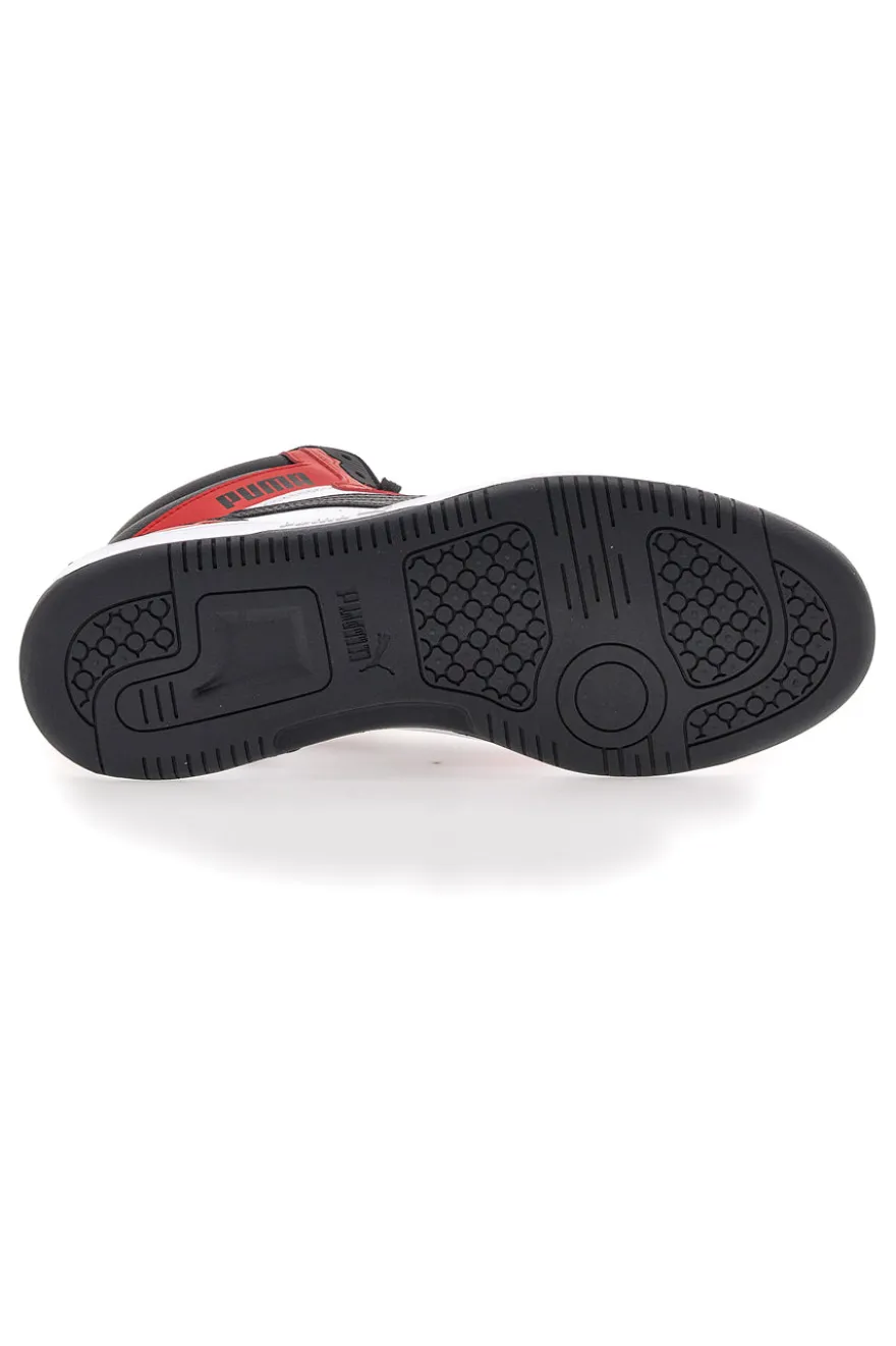 Sneakers Mid Cut Rosse e Nere Puma Rebound V6
