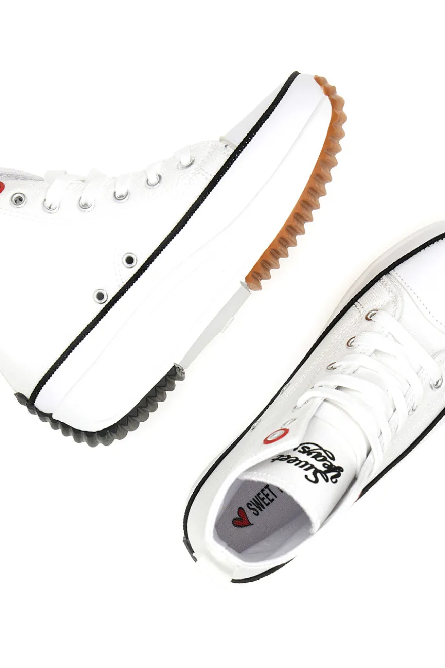 Sneakers Mid Cut Sweet Years 8291 Bianche