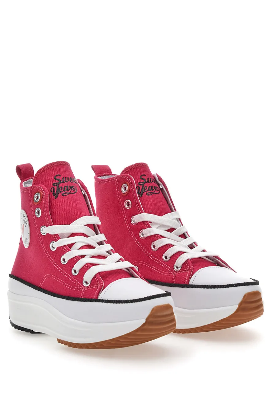 Sneakers Mid Cut Sweet Years 8291 Fucsia